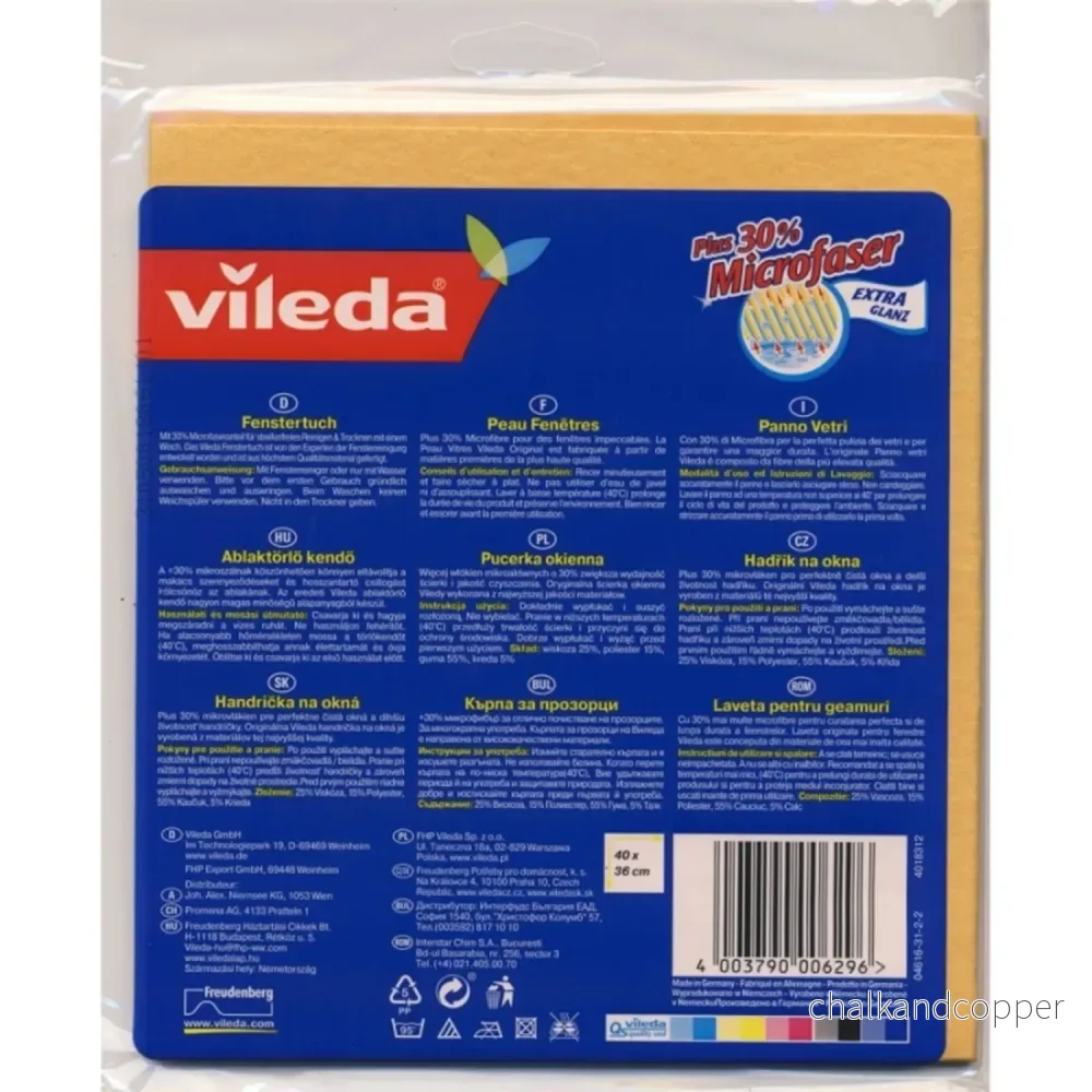 Vileda mikrofiberduk som rengör fönster och speglar utan att lämna spår - Bild 3