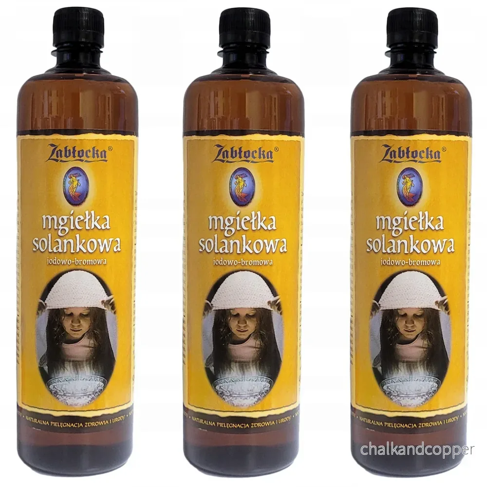3x Zablocka Salt Mist 950ml för inandning i inhalatorer