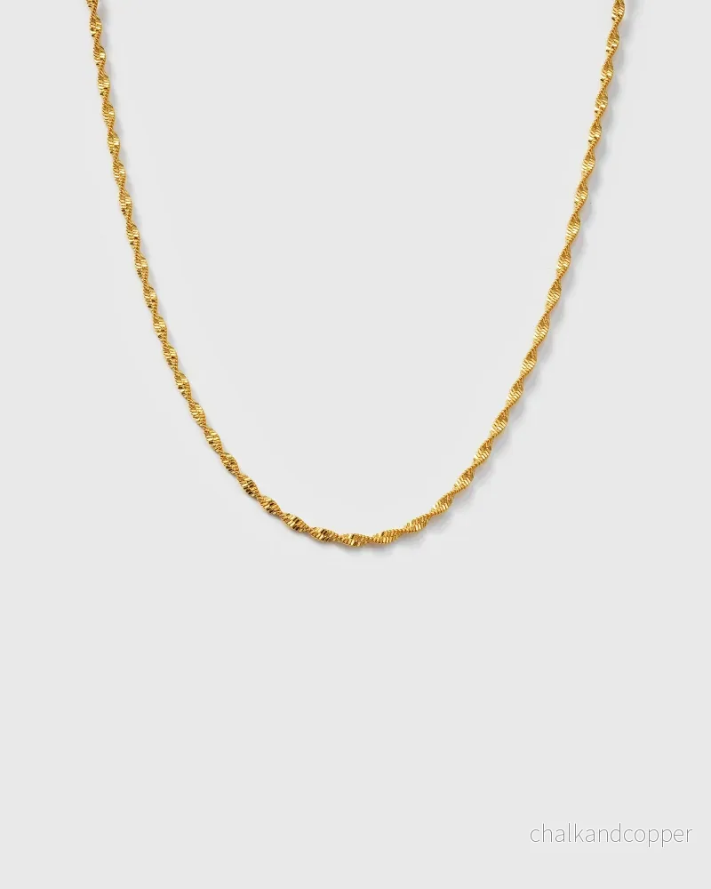 Herringbone Twisted Necklace Gold Syster P