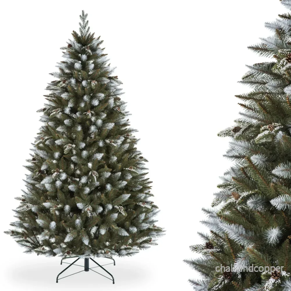 Novatom Konstgjord Gran Snötäckt Julgran Med PE-Grenar PVC Grön 180 cm - Bild 2