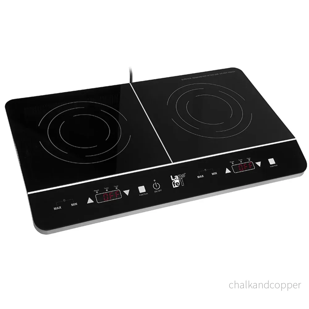 Lafe induktionsspis, elektrisk, bärbar, 3500W, dubbel, CIY 002 - Bild 2