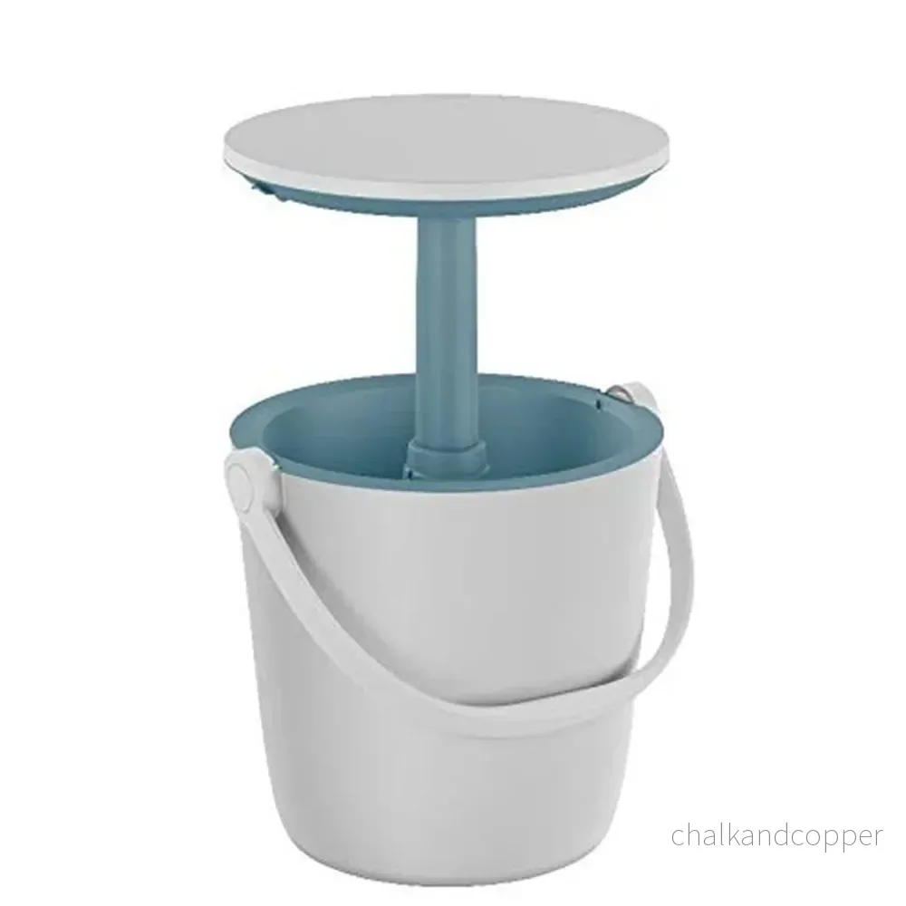Curver Outdoor Bords Kylbox Trädgård Cool Bar Vit Och Blå