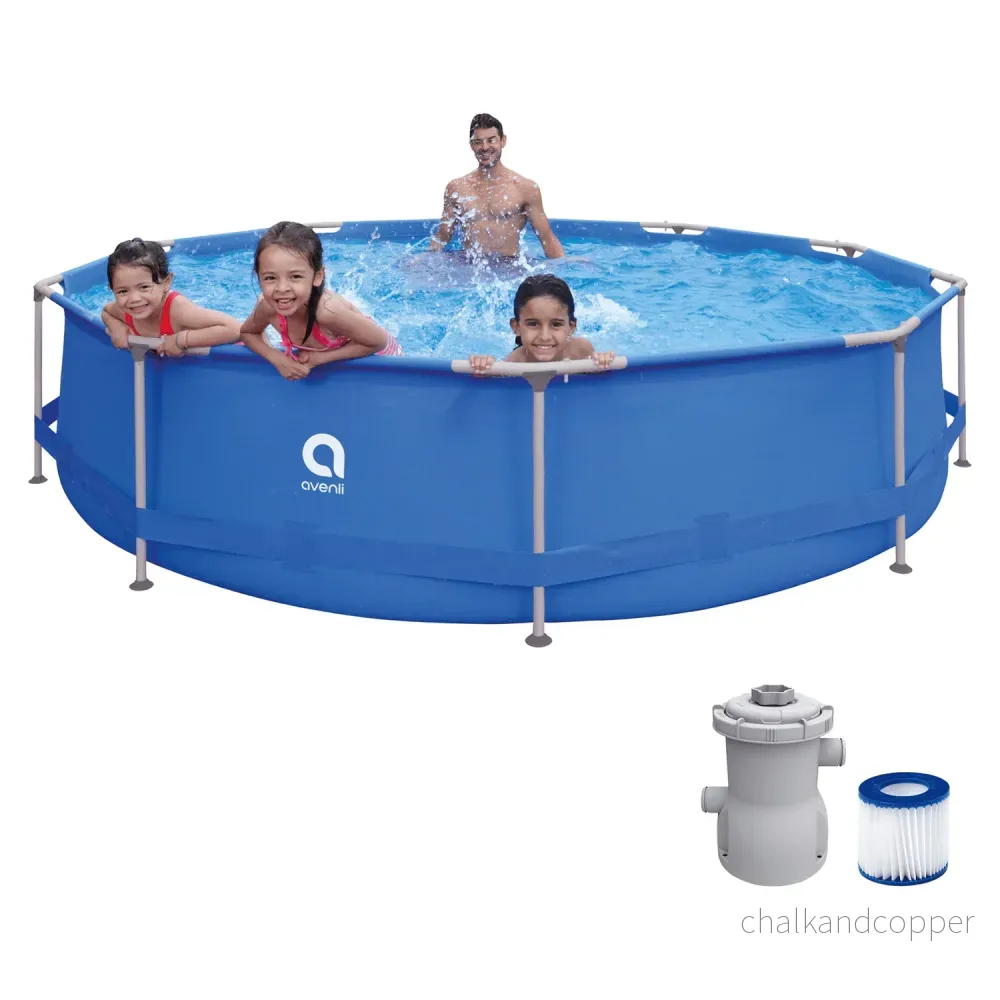 AVENLI rund ram-pool 366x76, set med en volym på 6125 l