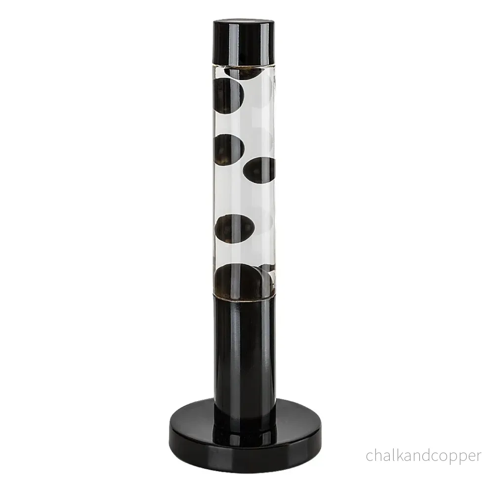 LED-lavalampe Rabalux, effekt 25 W, 3000 K, svart vax, Lavastic