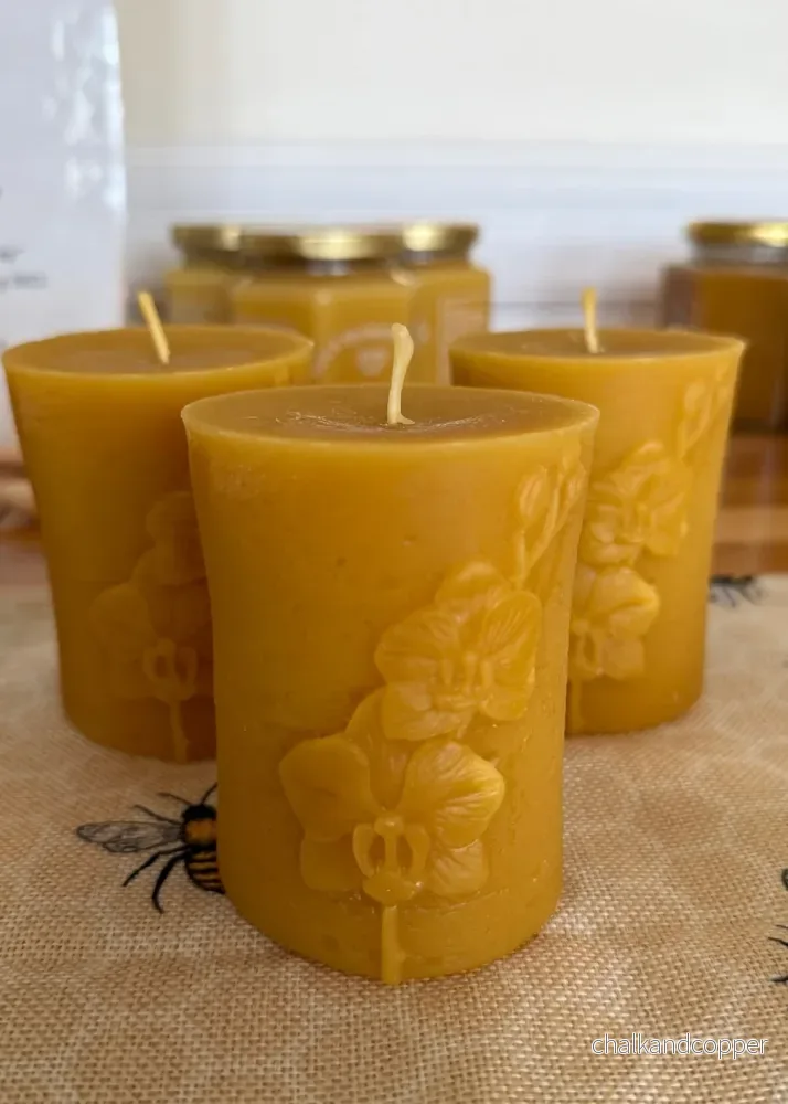 Bivaxljus Orkidé – Blockljus 250 g - Bild 3