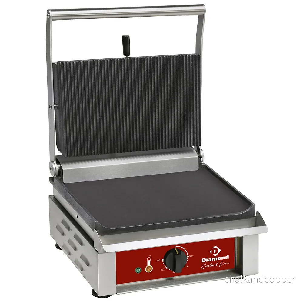 MEDIUM kontaktgrill, emaljerade plattor