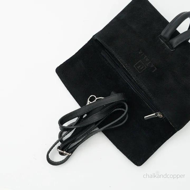 Barletta Suede Clutch Black Latalia - Bild 3
