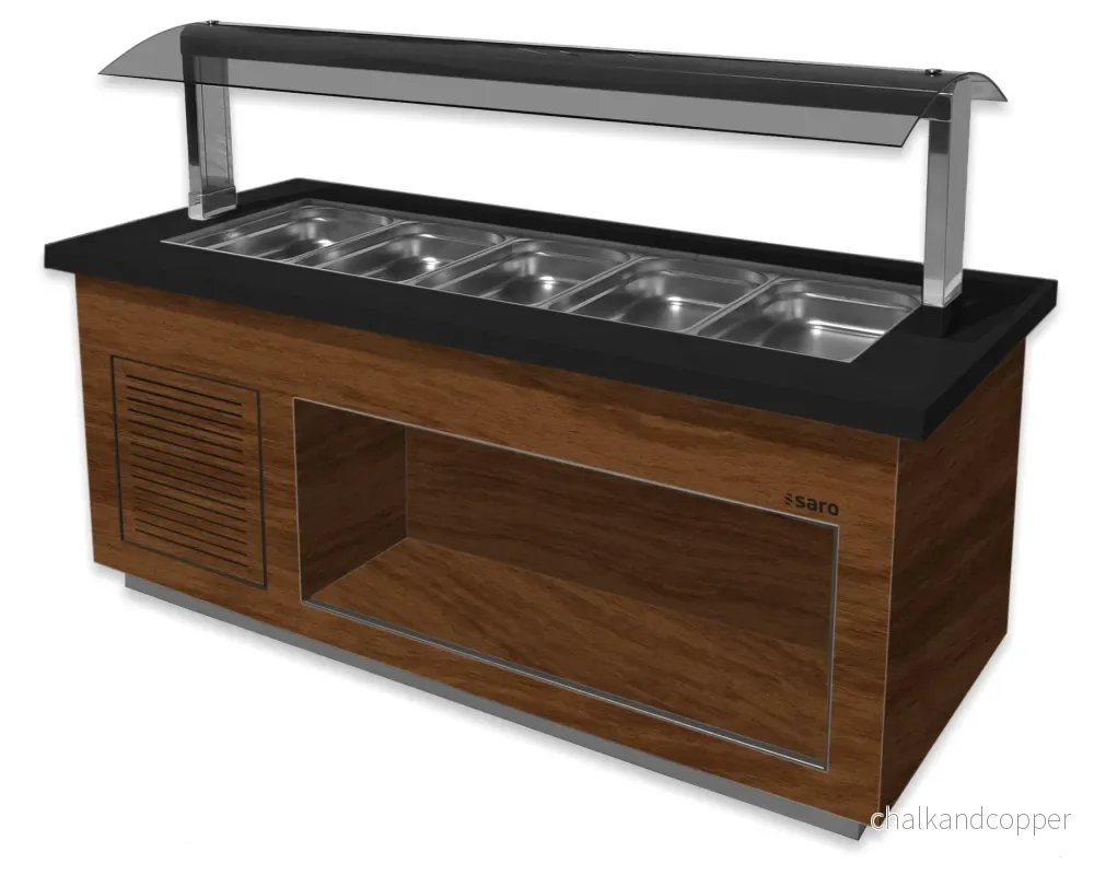 SARO Salladsbar modell PREMIUM LINE- SB-K 200 valnöt SARO Salladsbar modell PREMIUM LINE- SB-K 200 valnöt
