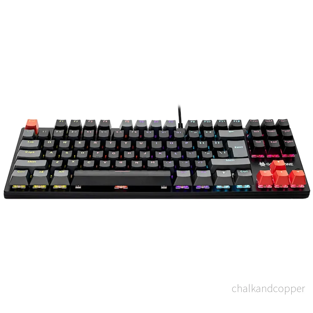 Mekanisk tangentbord Tracer, färgglad bakgrundsbelysning rainbow, GAMEZONE Blade 87 - Bild 2