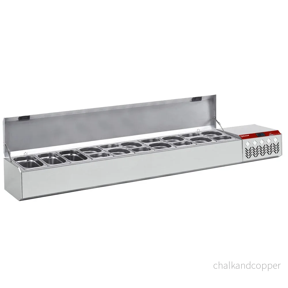 Kylkonstruktion GN 10×1/4, 1×1/9 , med lock