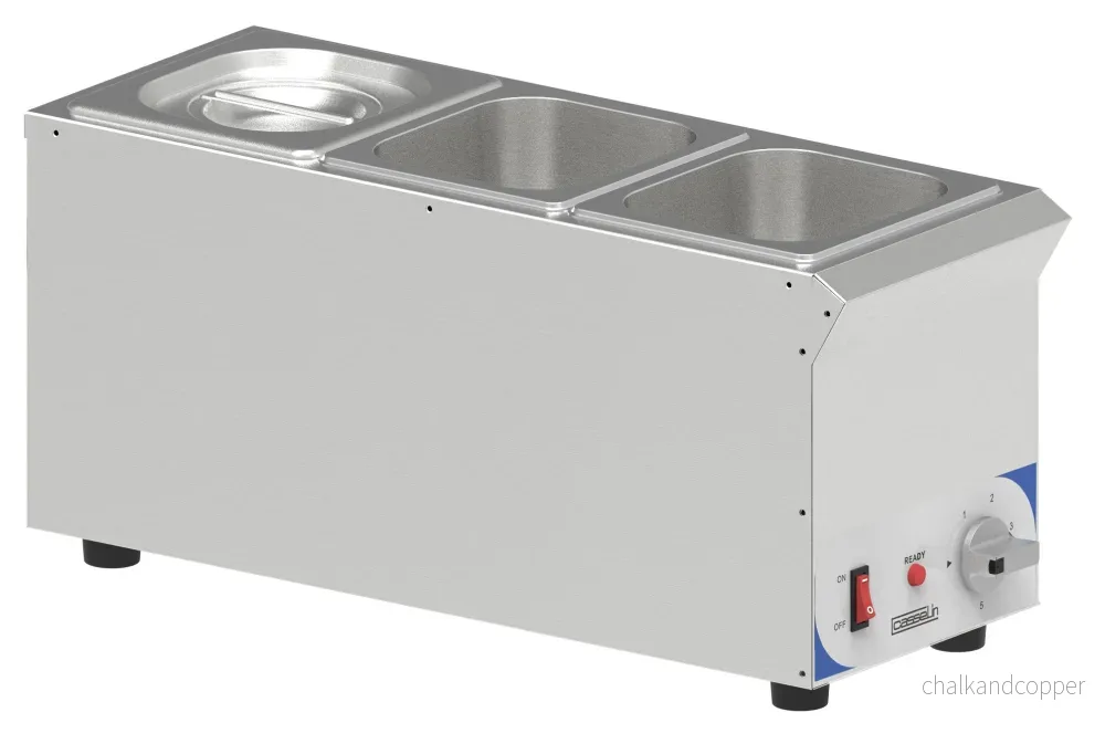 Bain-marie för sås 3 x GN 1/6 – Kompakt Bain-marie för sås 3 x GN 1/6 – Kompakt