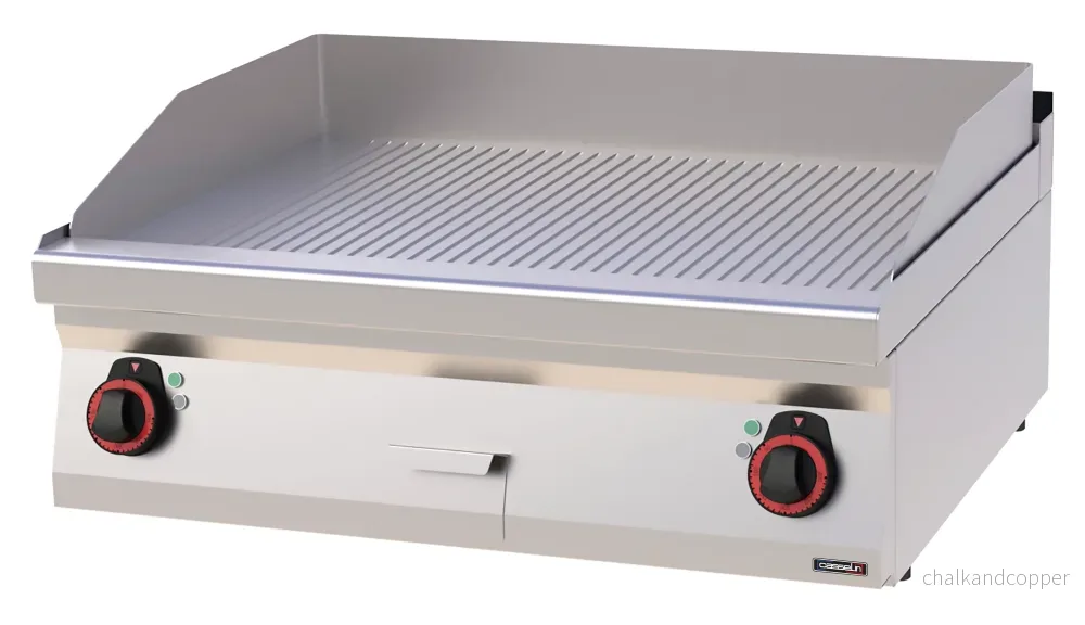 Grillplatta Räfflade Gjutjärn 80