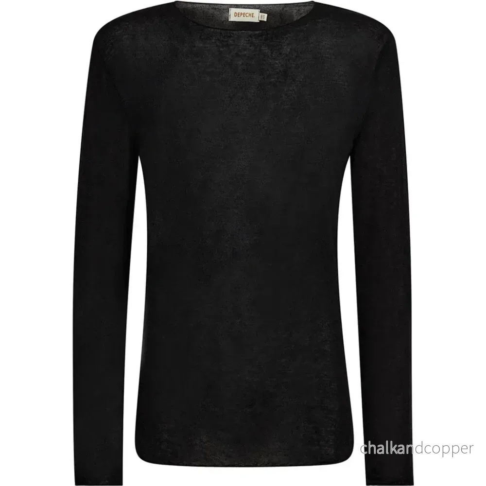 Cashmere mix tröja Depeche – Svart