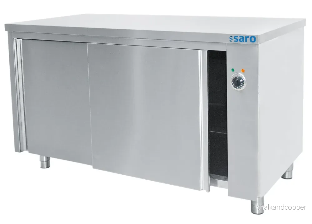 SARO Värmeskåp – 700 mm djup, 1400 mm