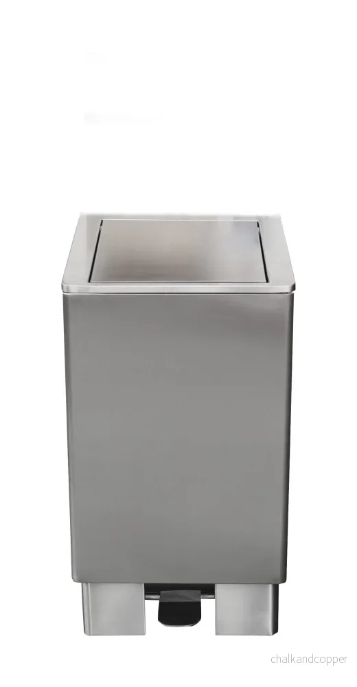 SARO Soptunna i rostfritt stål med hydraulisk spjäll modell APOLLO 60 liter