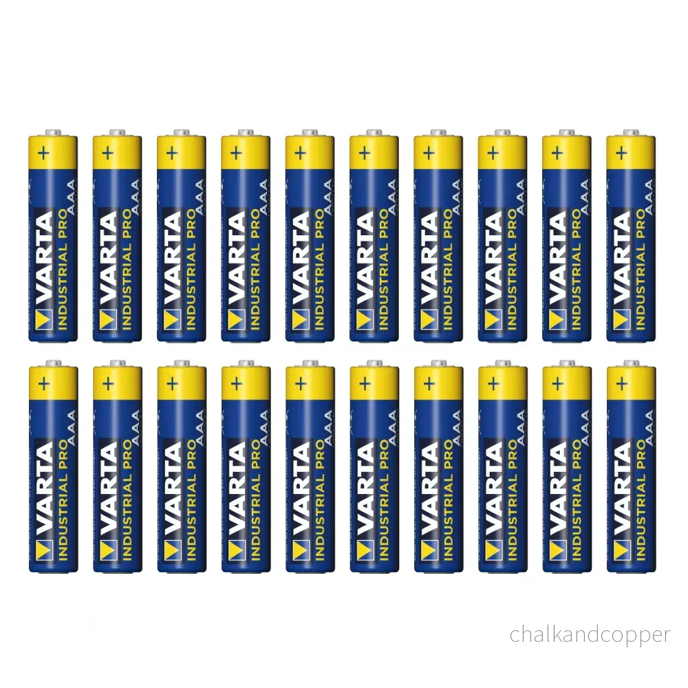 20 st R-03 LR03 AAA-alkaliska batterier från Varta Industrial 4003 - Bild 2