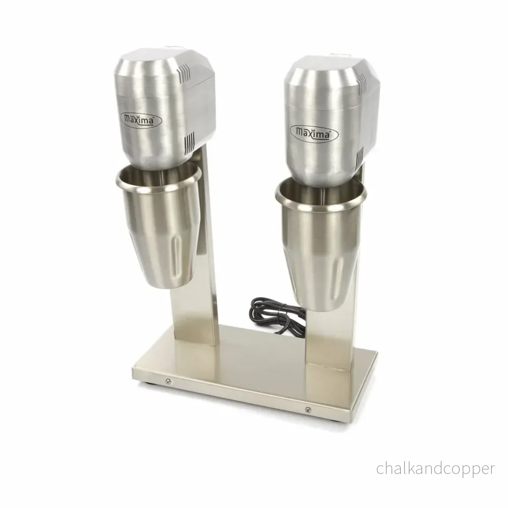 Milkshakemixer - 2 x 2L - 2 koppar - 2 hastigheter