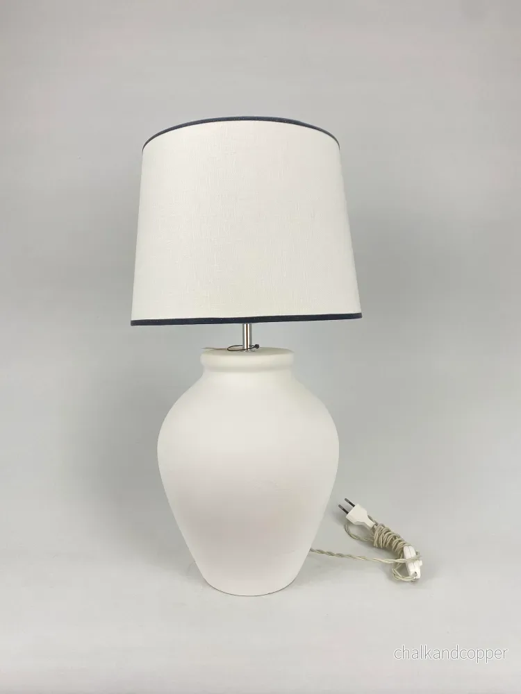 Lampfot vit keramik
