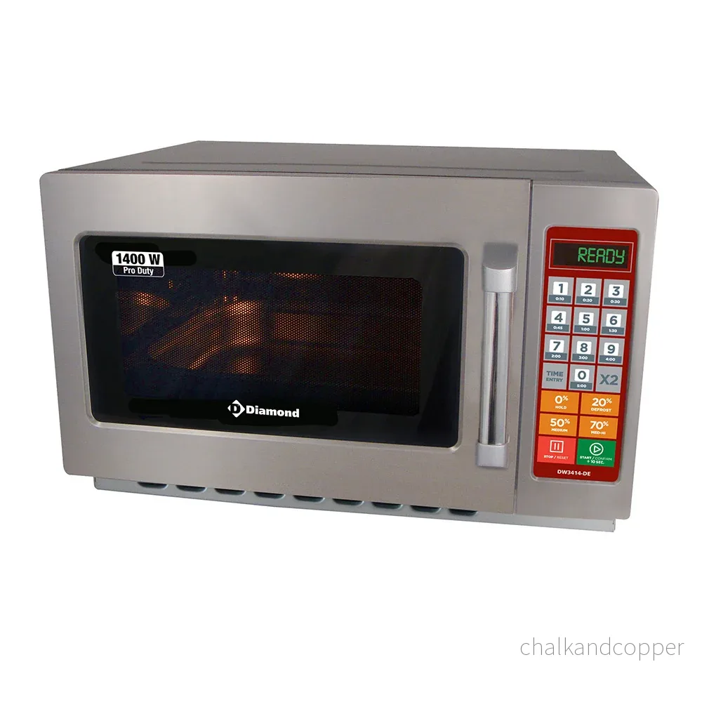 Mikrovågsugn i rostfritt stål, (GN 2/3), 1400 W. (34 Lt), digital Mikrovågsugn i rostfritt stål, (GN 2/3), 1400 W. (34 Lt), digital