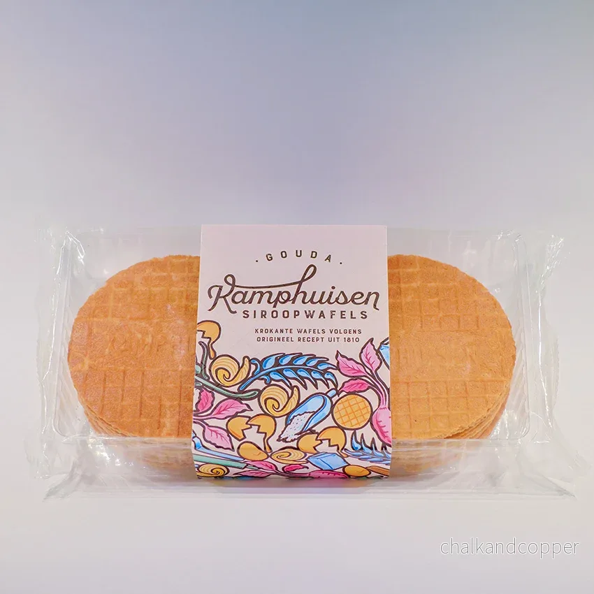 Kamphuisen stroopwafels – klassiska Goudska sirapsvåfflor sedan 1810 (10 st, ca 250 g totalt)