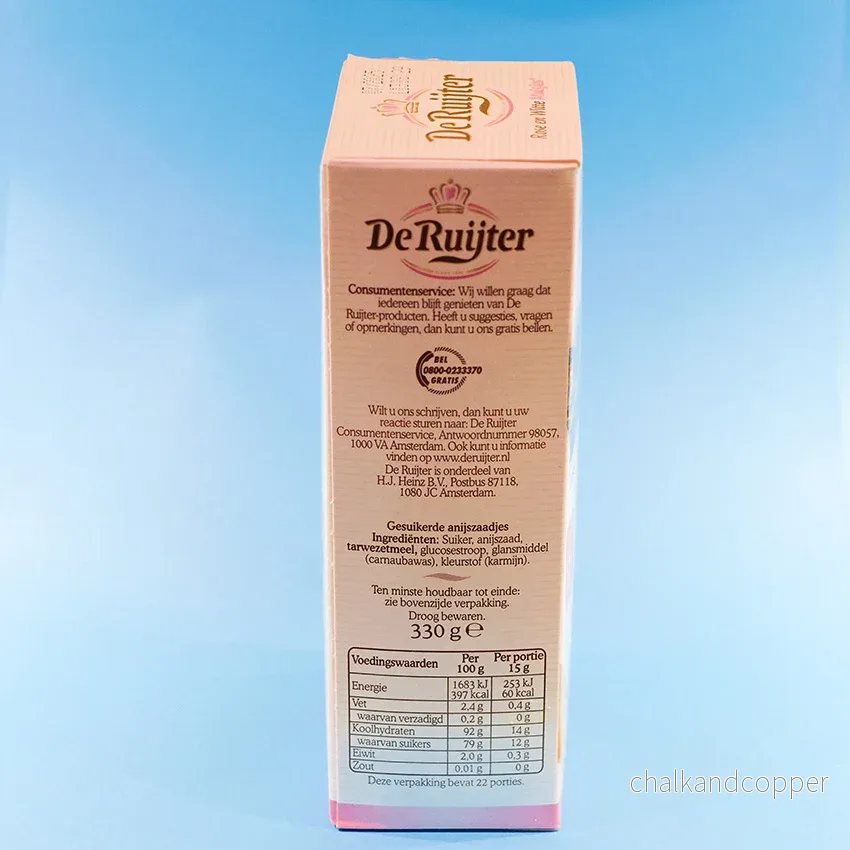 Köp muisjes i Sverige – De Ruijter rosa & vita anissmak sockerströssel 330 g | Klassisk holländsk topping för bröd, beschuit & fika - Bild 3
