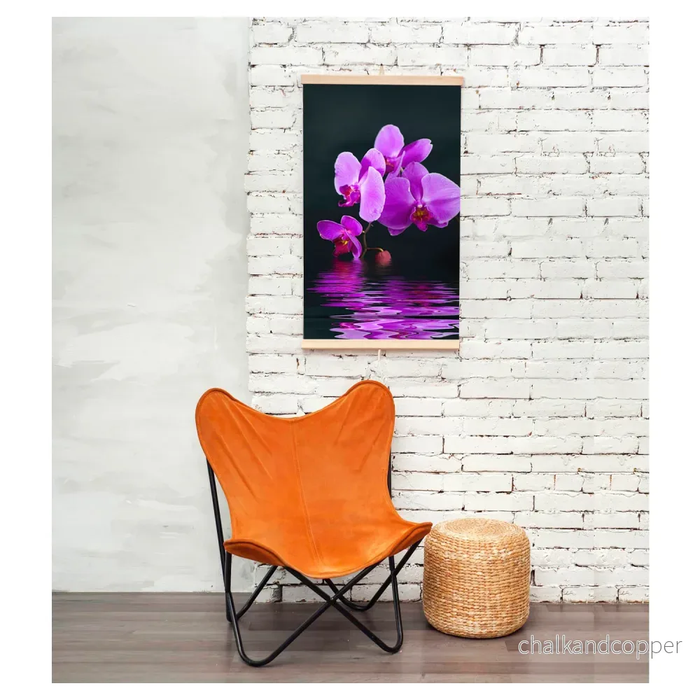 Infraröd värmare - flexibel värmepanel 430W TRIO mönster 17 lila mirakel, mått 100x57cm med regulator - Bild 3