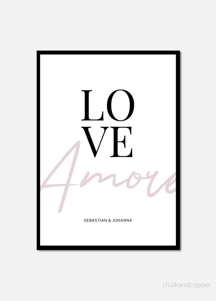 Love personal poster Love personal poster