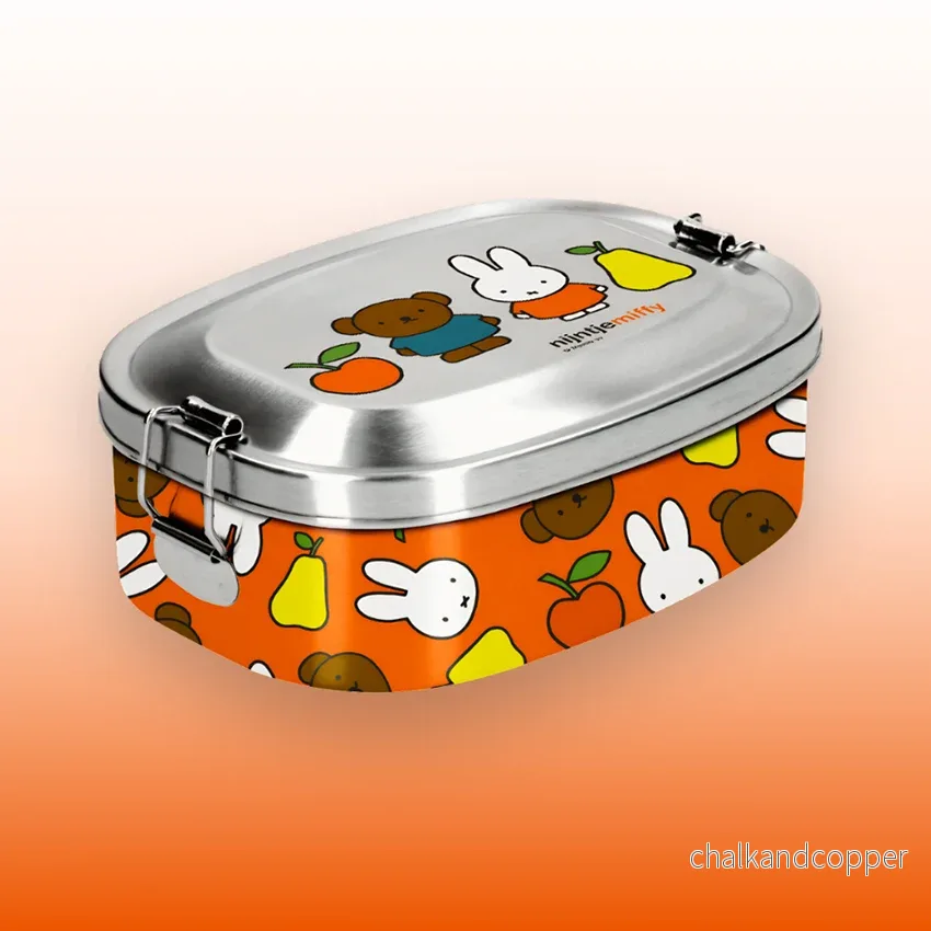 Miffy® lunchlåda med clipslås – Frukt & Boris Bear (160×120×70 mm) Miffy® lunchlåda med clipslås – Frukt & Boris Bear (160×120×70 mm)