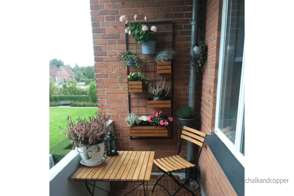 Mille Teaklåda till galler - 50 x 21 cm - Bild 3