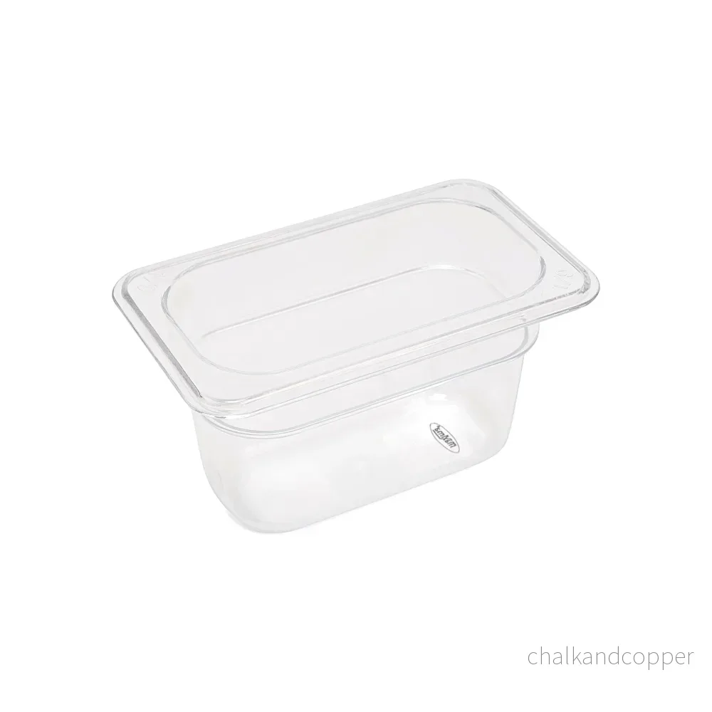 Gastronormbehållare - 3 st - 1/9 GN - 10 cm djup - Polykarbonat