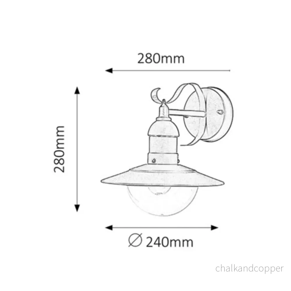 Rabalux Oslo utomhuslampa för fasad, guldfärgad, E27, max 60 W, IP43, 230 V, 2 st. - Bild 3