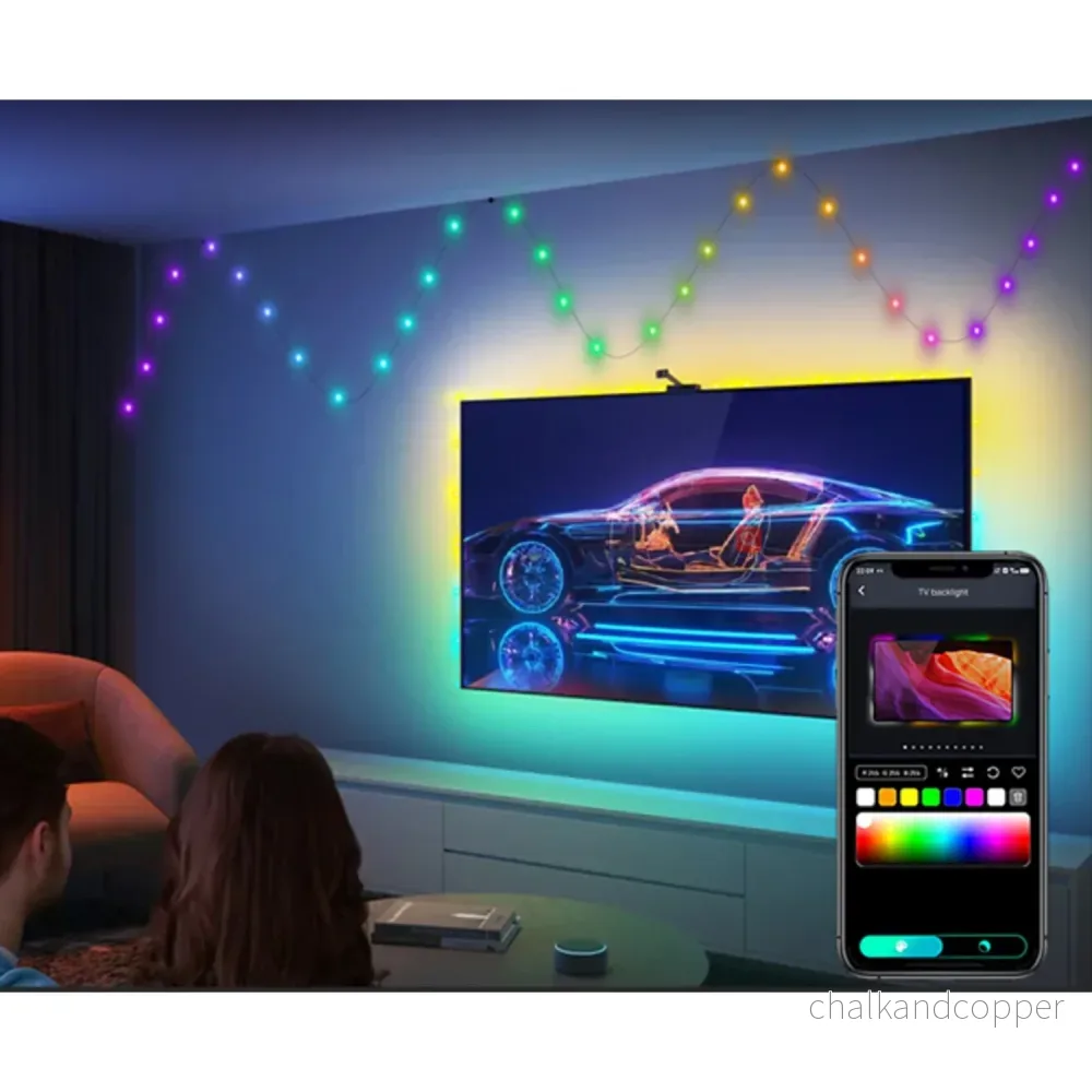 Rabalux utomhusbelysning, RGB LED-slinga, IP44, Wi-Fi, Bluetooth, Biri - Bild 2