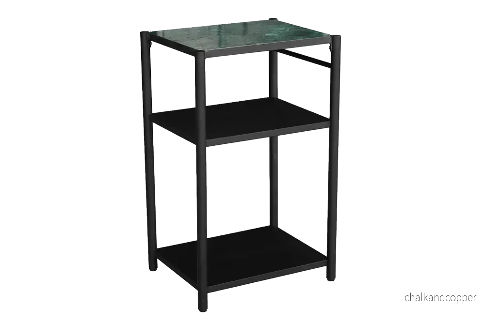 Dora grillbord metall med granitskiva 50 x 40 cm