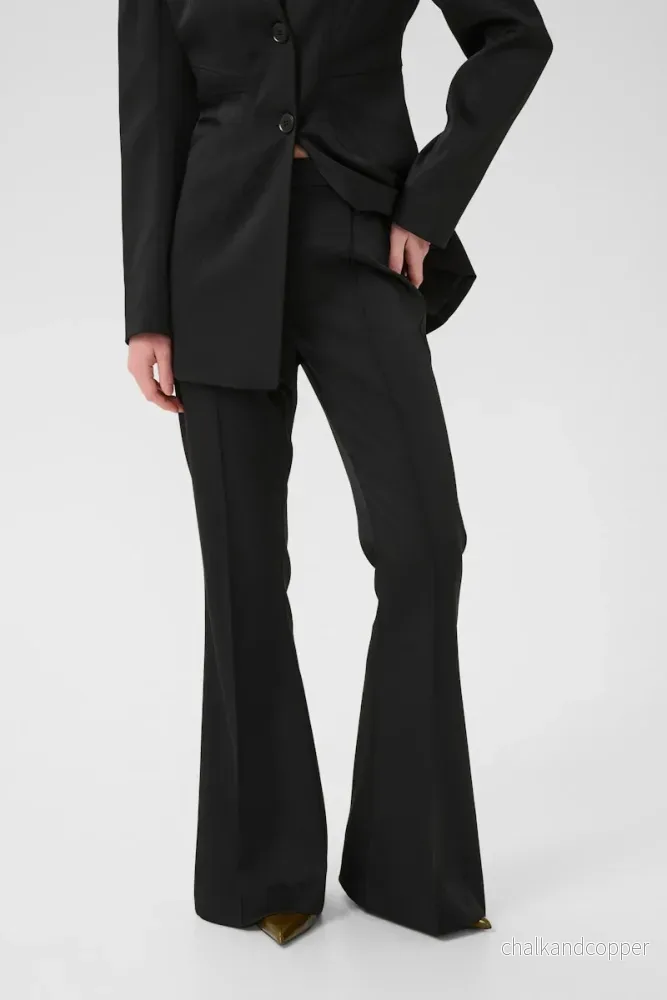 Latia MW Pants Black Gestuz