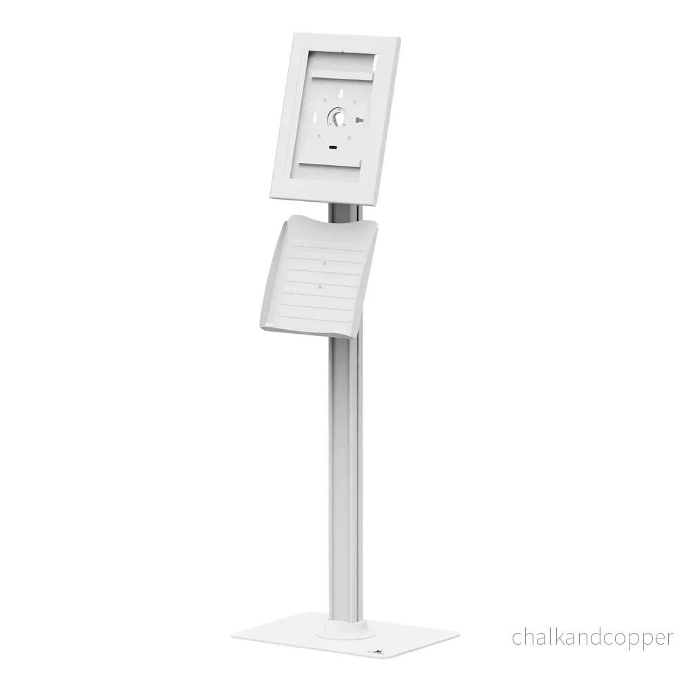 Maclean-hållare för surfplatta, med lås, 12,4–13 tum, iPad Air/Pro, Samsung Tab S10+/S9+/S8+/S7+, 257 × 350 × 22 mm, MC-924 W - Bild 3