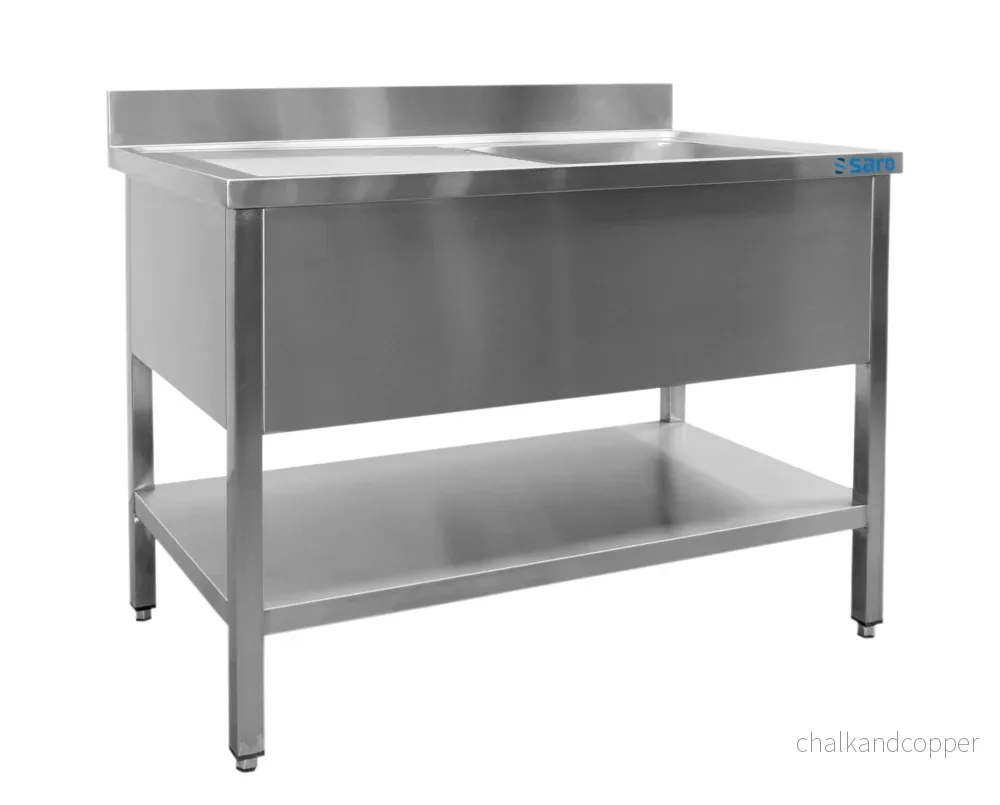 SARO Handfat med 1 handfat, vänster - 700 mm djup, 1000 mm
