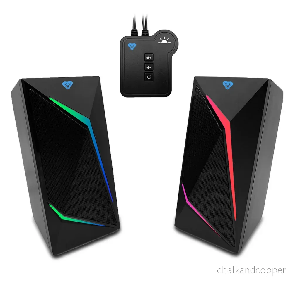 Gaming 2.0-högtalare med Bluetooth, färgstark RGB LED-bakgrundsbelysning Media-Tech COBRA PRO URION 2.0 MT3172 - Bild 2