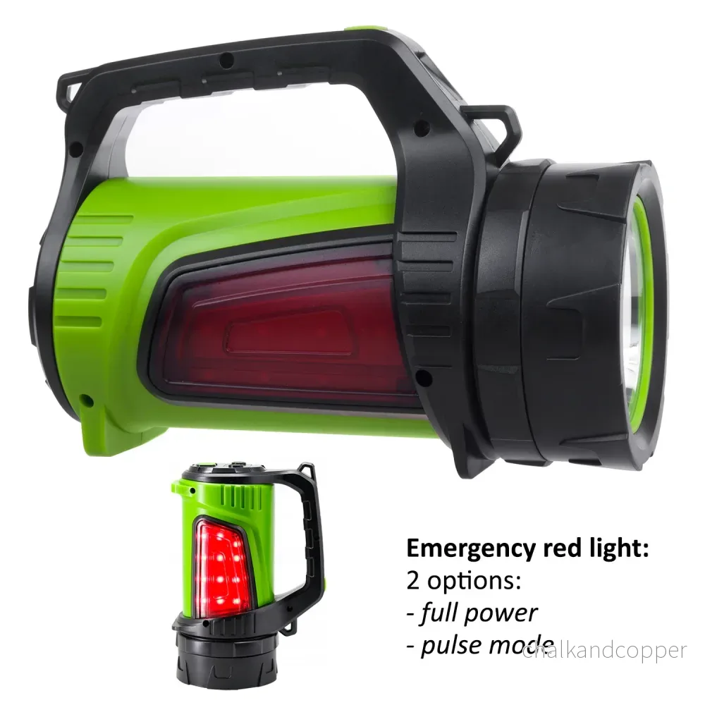Maclean MCE345 3in1 Uppladdningsbar LED-Ficklampa Sök Ljus Handhållen Powerbank Funktion 3 Lägen 5W XM-L-T6 Kallvit 6500K 3,7V 3x18650 4500mAh v - Bild 3