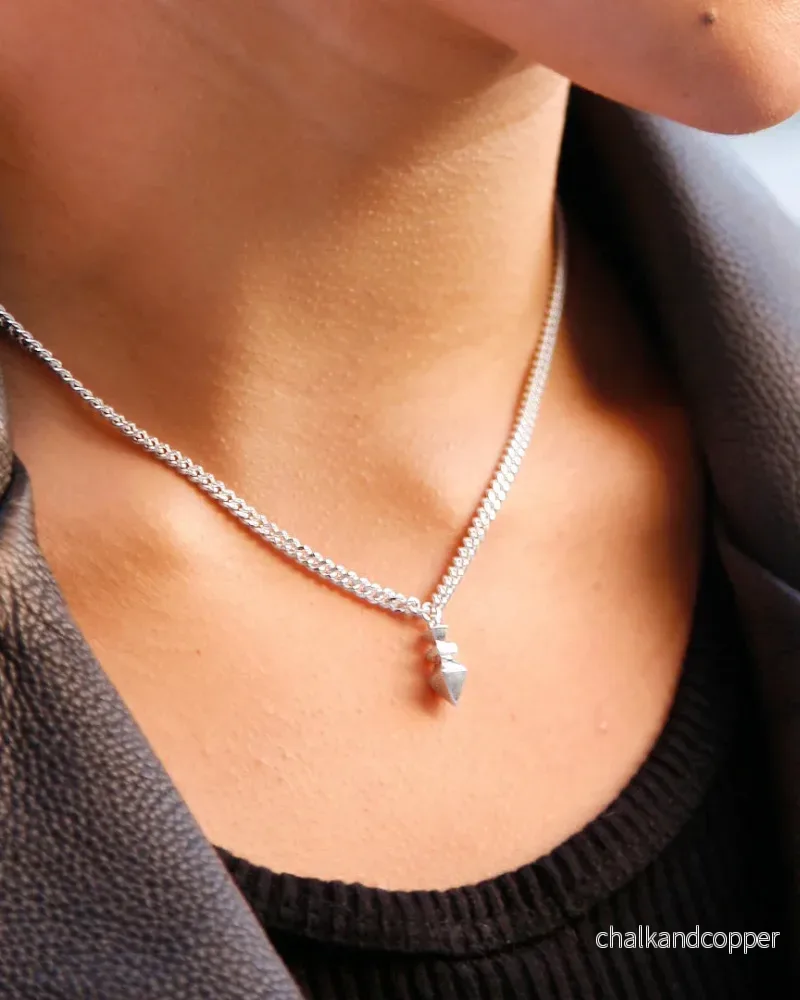 Arrow Chunky - Silverhalsband - Bild 3