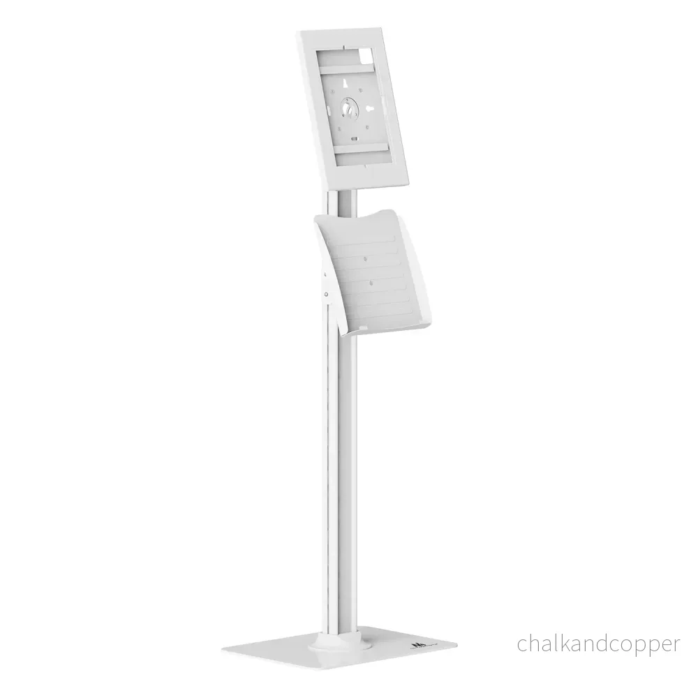 Maclean-hållare för surfplatta, med lås, 10,9–11 tum, iPad Air/Pro, Samsung Tab A- och S-serien, 220 × 323 × 22 mm, MC-960 W - Bild 2