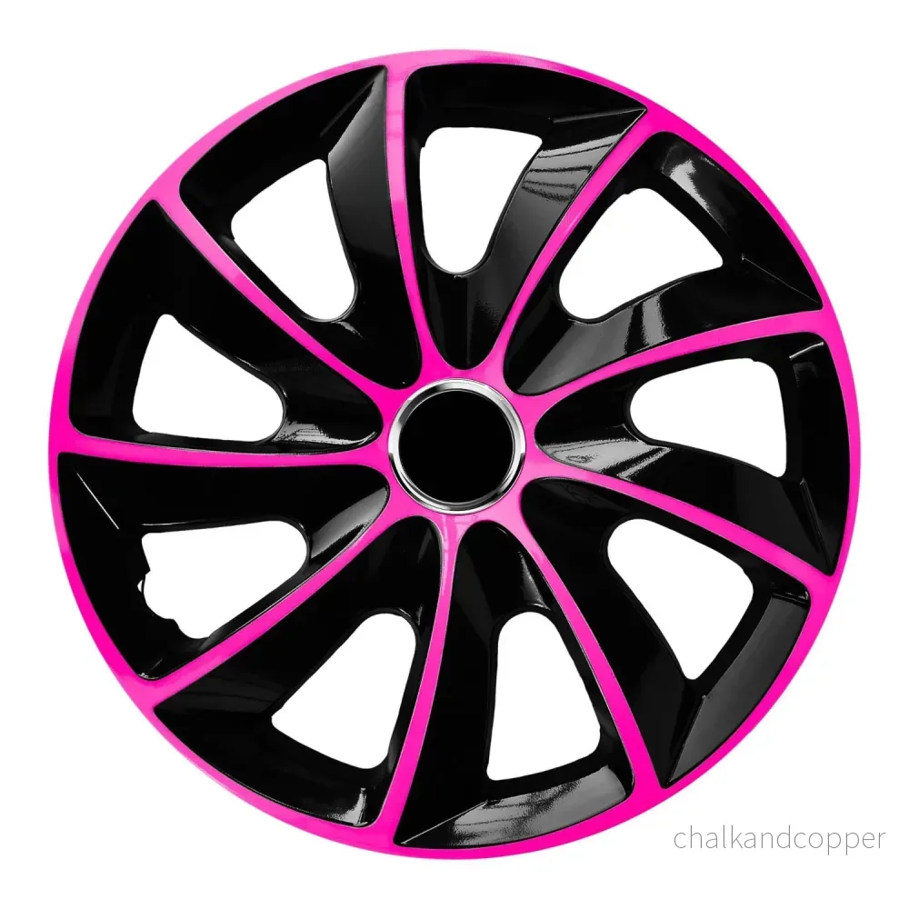 Hjulprylar Hjulprylar – 4 stycken komplett set – NRM EXTRA STIG – Rosa/Svart – 17″ tum