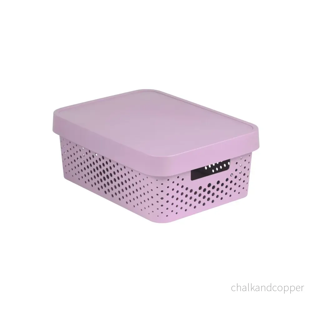 Curver Infinity 11L öppnad behållare med lock rosa