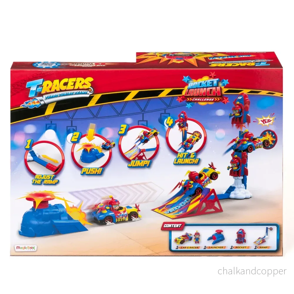 T-Racers PTRSD014IN30 Rocket Launch Playset Exklusivt Fordon - Bild 3