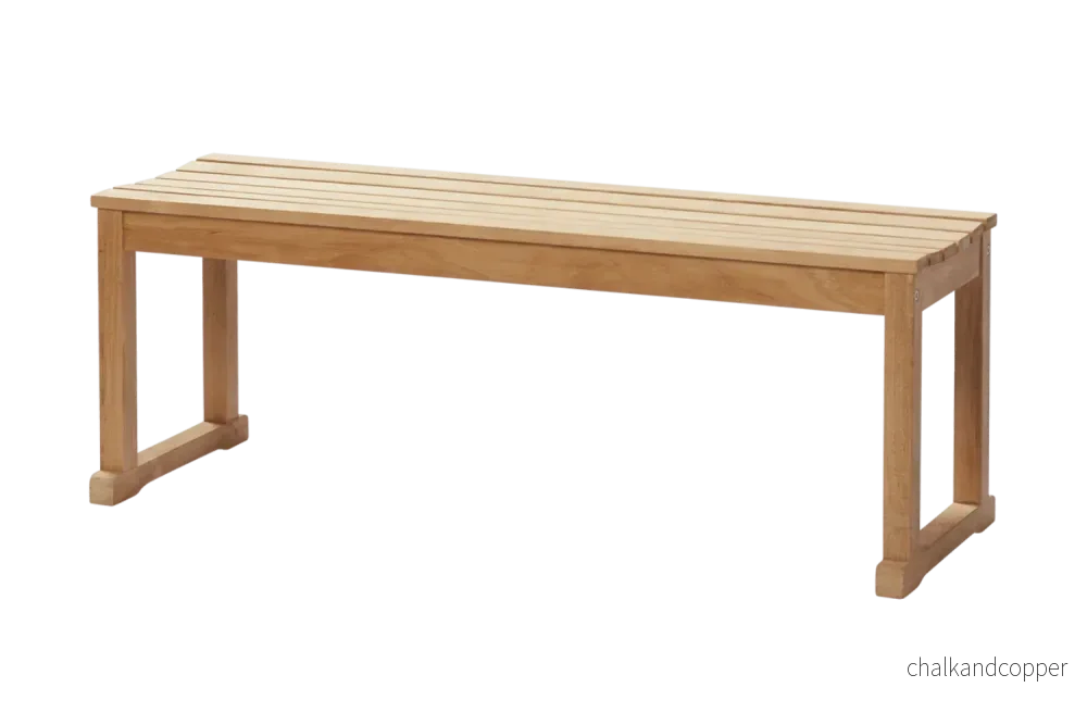 Vega teak bänk 120 cm Vega teak bänk 120 cm