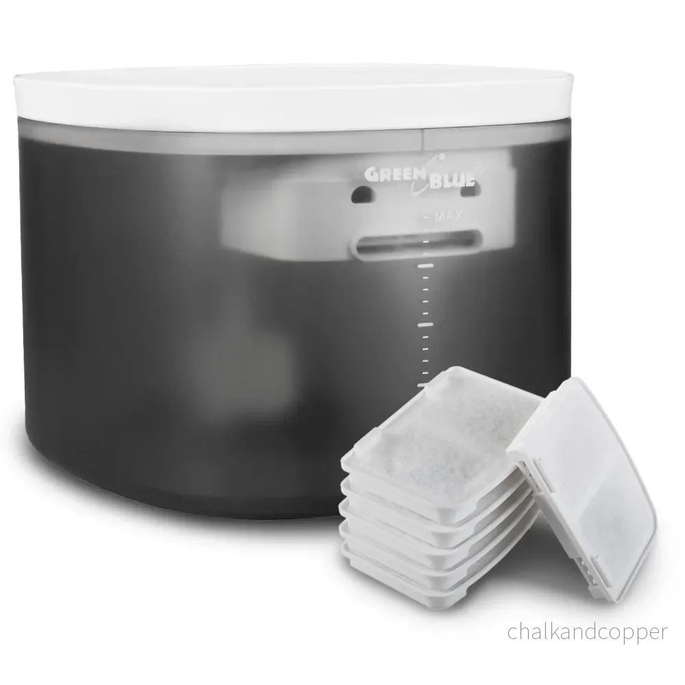 GreenBlue automatisk vattendispenser / husdjursdryckare, 3L, USB 5V1A, GB392 + 6 reservfilter GB394