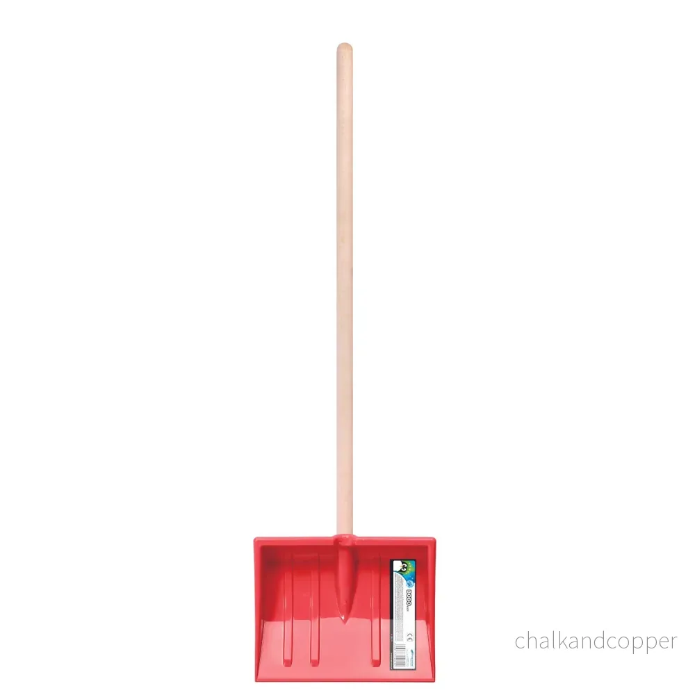 Prosperplast snöskyffel, för barn, trähandtag, röd, Bobo