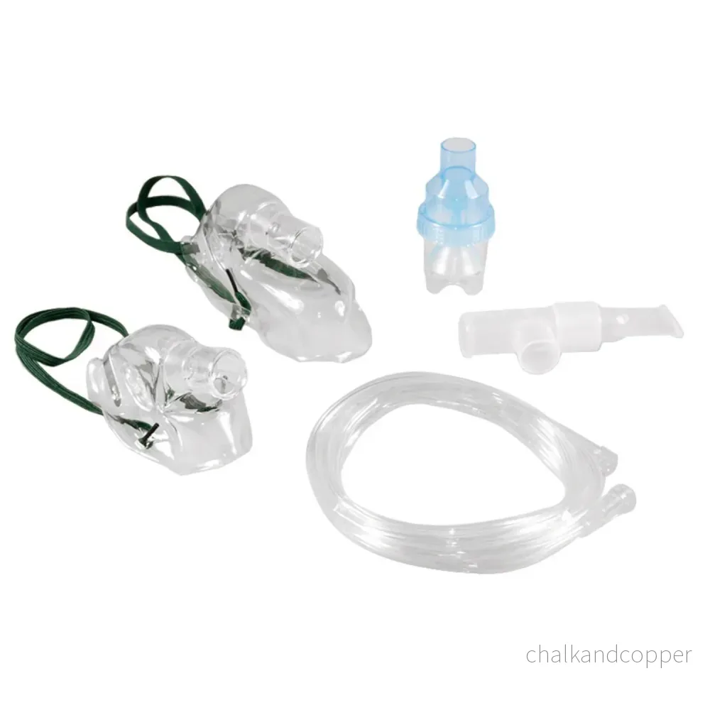 Promedix PR-850 Uppsättning Tillbehör För Kolvkompressorinhalator Barn Vuxna Masker Slangfilter