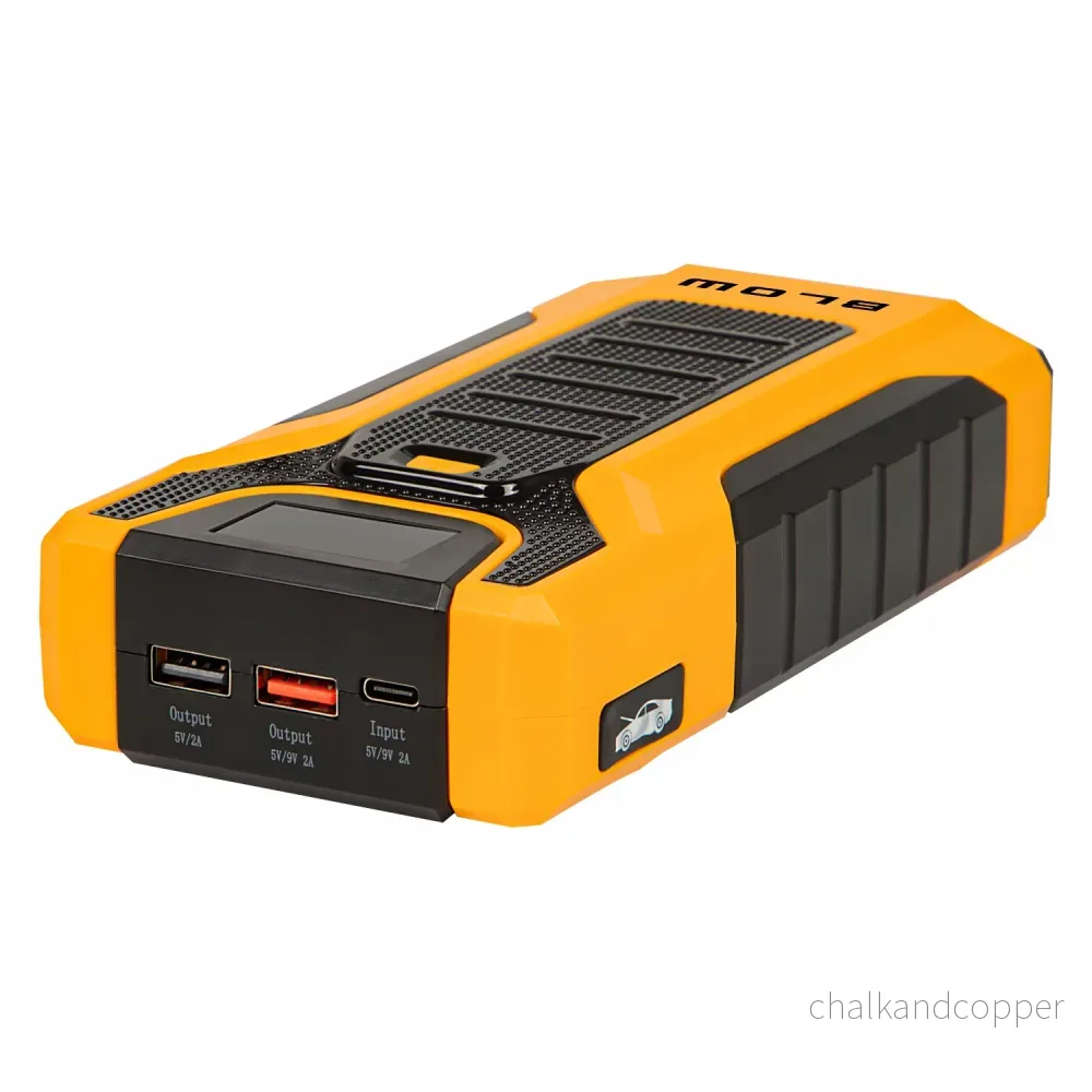 Jump Starter Blow, fungerar som powerbank och ficklampa, ström – startström 600 A, toppström 1 000 A, kapacitet 30 000 mAh, 81-203# - Bild 2