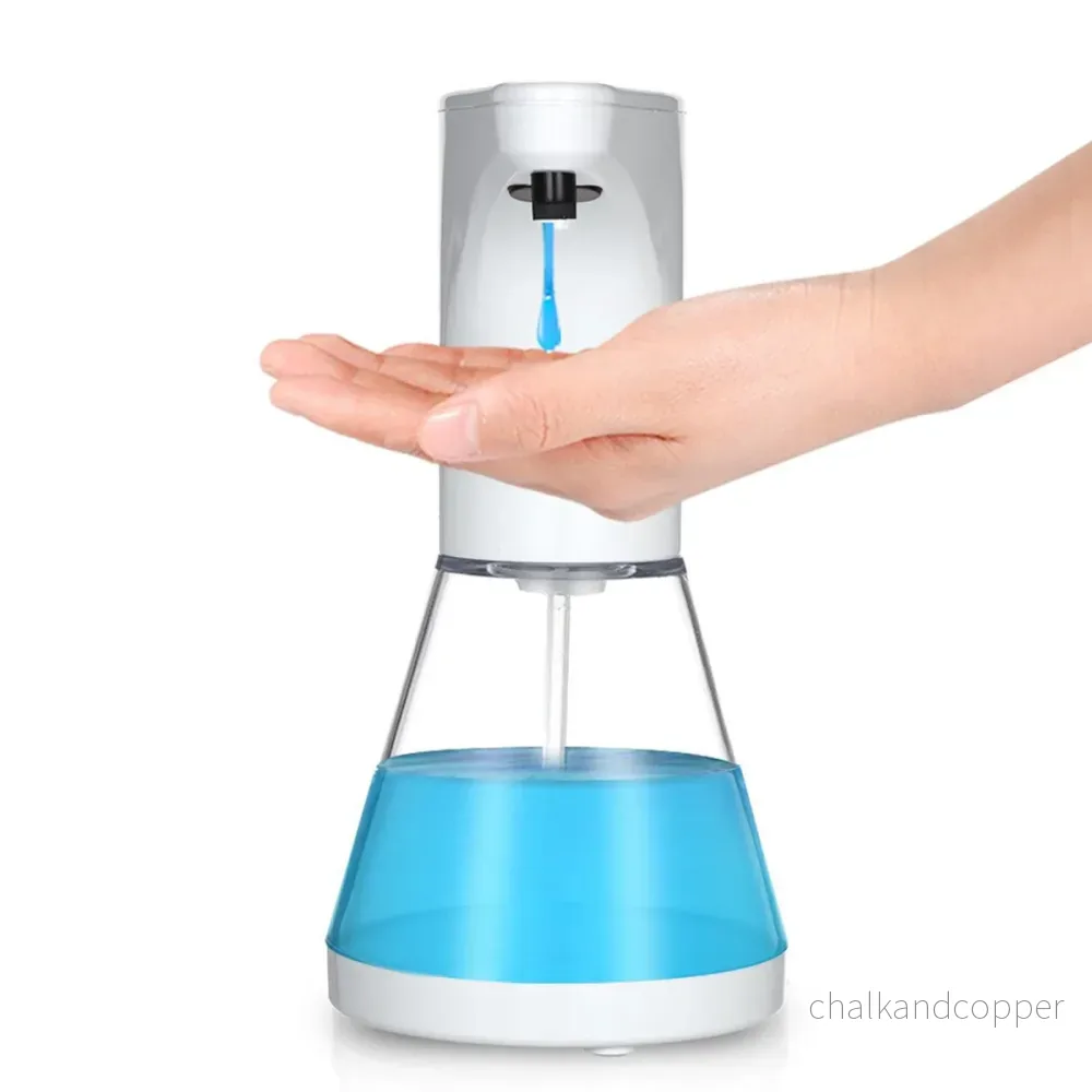 Promedix automatisk dispenser, dispenserbehållare för flytande tvål, desinfektionsvätskor, 480 ml, 4xAA PR-530 + 4x Varta Industrial LR6/AA R-06 batterier - Bild 3