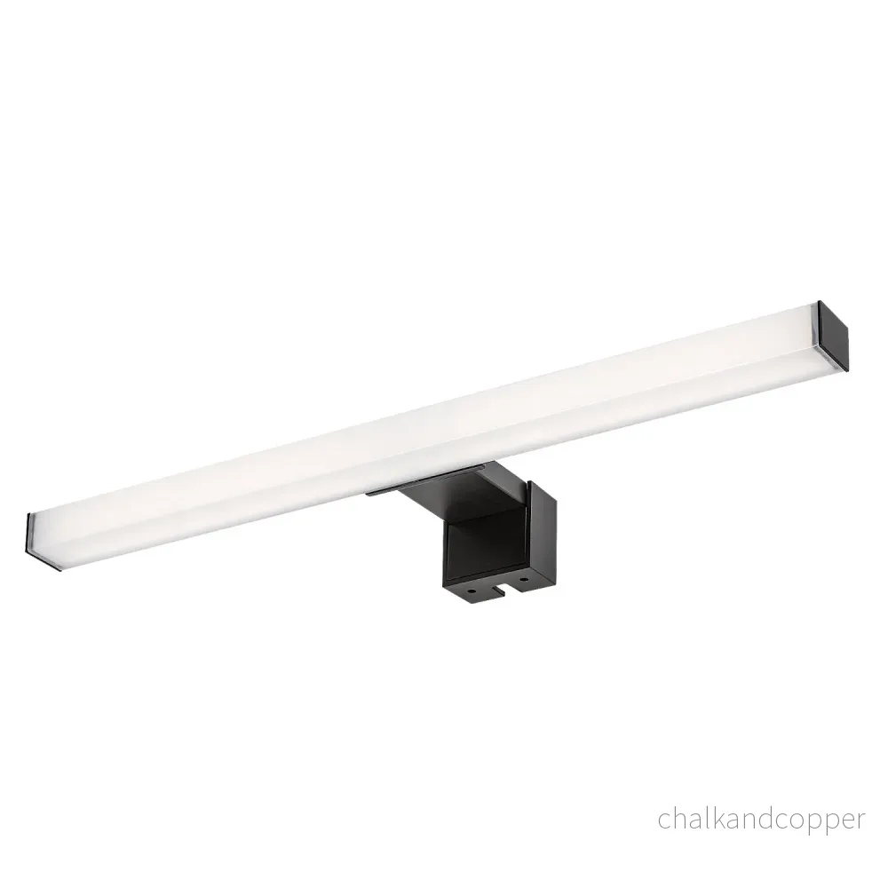 Badrumslampa Rabalux Oliro LED 6 W, svart, IP44, 4000 K, 75051